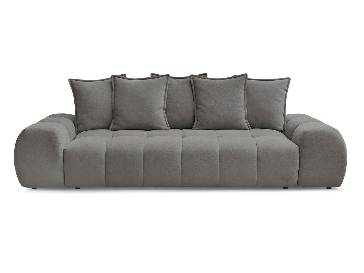 SCHLAFSOFA EVEREST  mit Rücken echt, Armteil links, Armteil rechts Struktur Dunkelgrau  - Dunkelgrau/Schwarz, MODERN, Kunststoff/Textil (278/115/90cm)