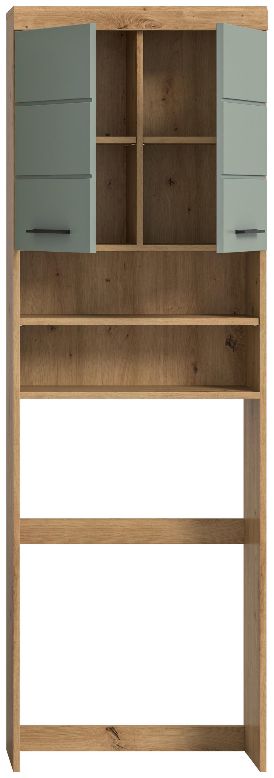 WASCHMASCHINENSCHRANK 63/191/24 cm  in Salbeigrün, Eiche Artisan  - Salbeigrün/Schwarz, MODERN, Holzwerkstoff/Kunststoff (63/191/24cm) - MID.YOU