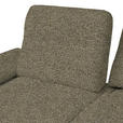 ECKSOFA in Chenille, Flachgewebe Grün  - Schwarz/Grün, Design, Textil/Metall (318/165cm) - Xora