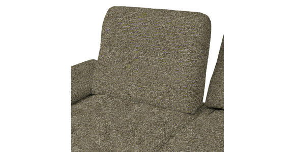 ECKSOFA in Chenille, Flachgewebe Grün  - Schwarz/Grün, Design, Textil/Metall (318/165cm) - Xora