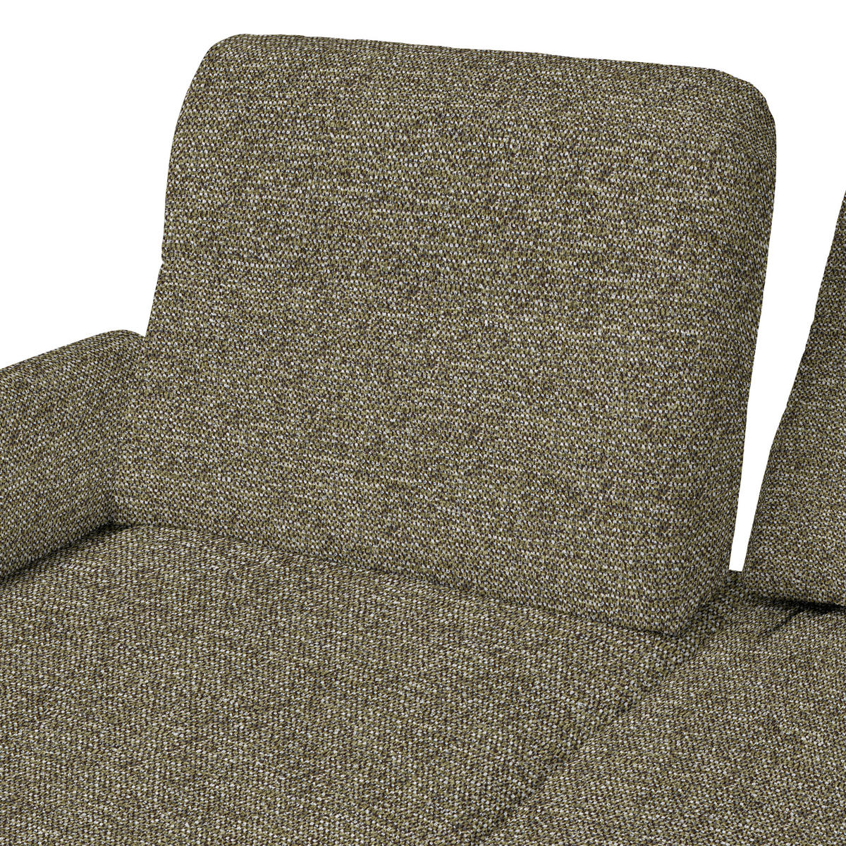 ECKSOFA in Chenille, Flachgewebe Grün  318/165 cm  - Schwarz/Grün, Design, Textil/Metall (318/165cm) - Xora