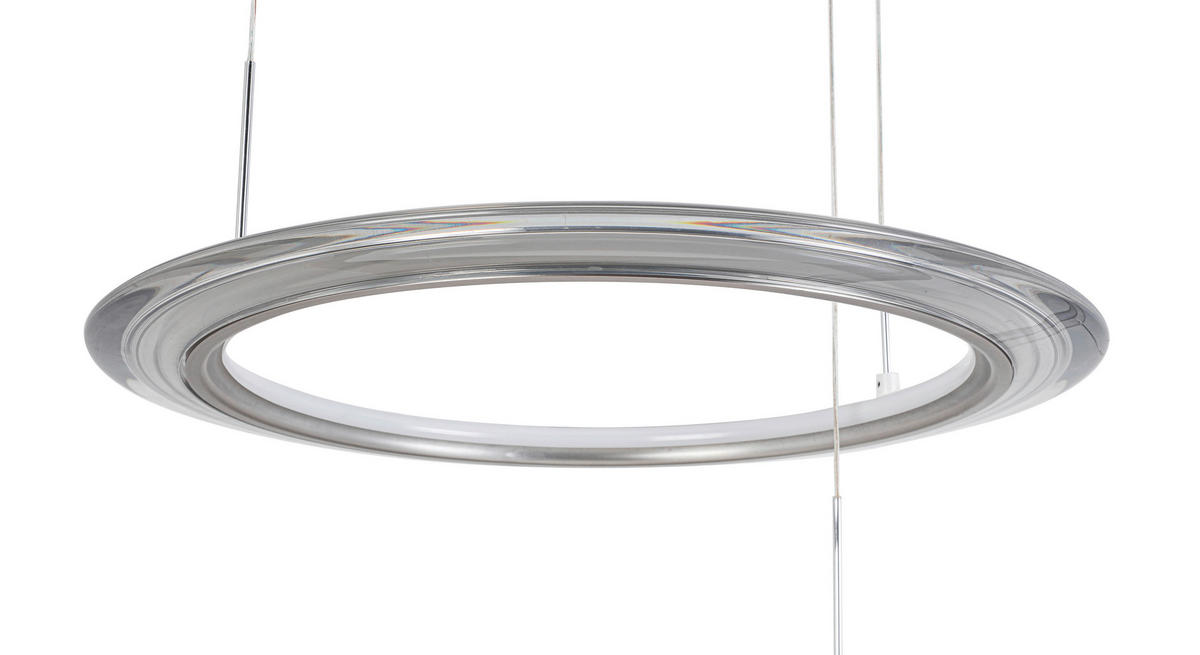 LED-HÄNGELEUCHTE Lakewood   - Chromfarben/Champagner, Design, Kunststoff/Metall (82cm) - Dieter Knoll