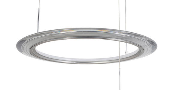 LED-HÄNGELEUCHTE 82/55/150 cm - Chromfarben/Champagner, Design, Kunststoff/Metall (82/55/150cm) - Dieter Knoll