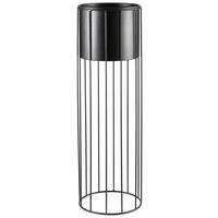 PFLANZTOPF   - Schwarz, LIFESTYLE, Metall (22,5/70cm) - Ambia Home