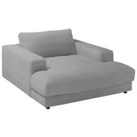XXL-SESSEL in Chenille Grau  - Schwarz/Grau, Design, Kunststoff/Textil (150/86/170cm) - Lomoco