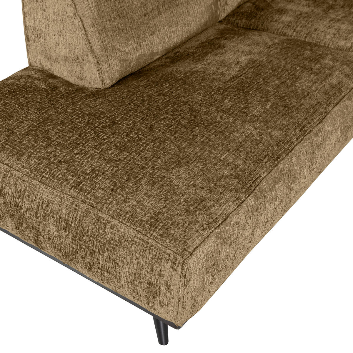 ECKSOFA Statement in Samt Gelb  210/274 cm  - Gelb/Schwarz, Design, Holz/Textil (210/274cm) - Livetastic