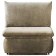 SCHLAFSESSEL  mit Mikrofaser Cappuccino  - Cappuccino, MODERN, Kunststoff/Textil (90/89/83cm) - Novel