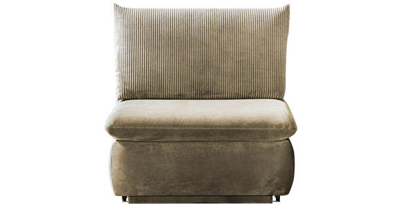 SCHLAFSESSEL mit Mikrofaser Cappuccino - Cappuccino, MODERN, Kunststoff/Textil (90/89/83cm) - Novel