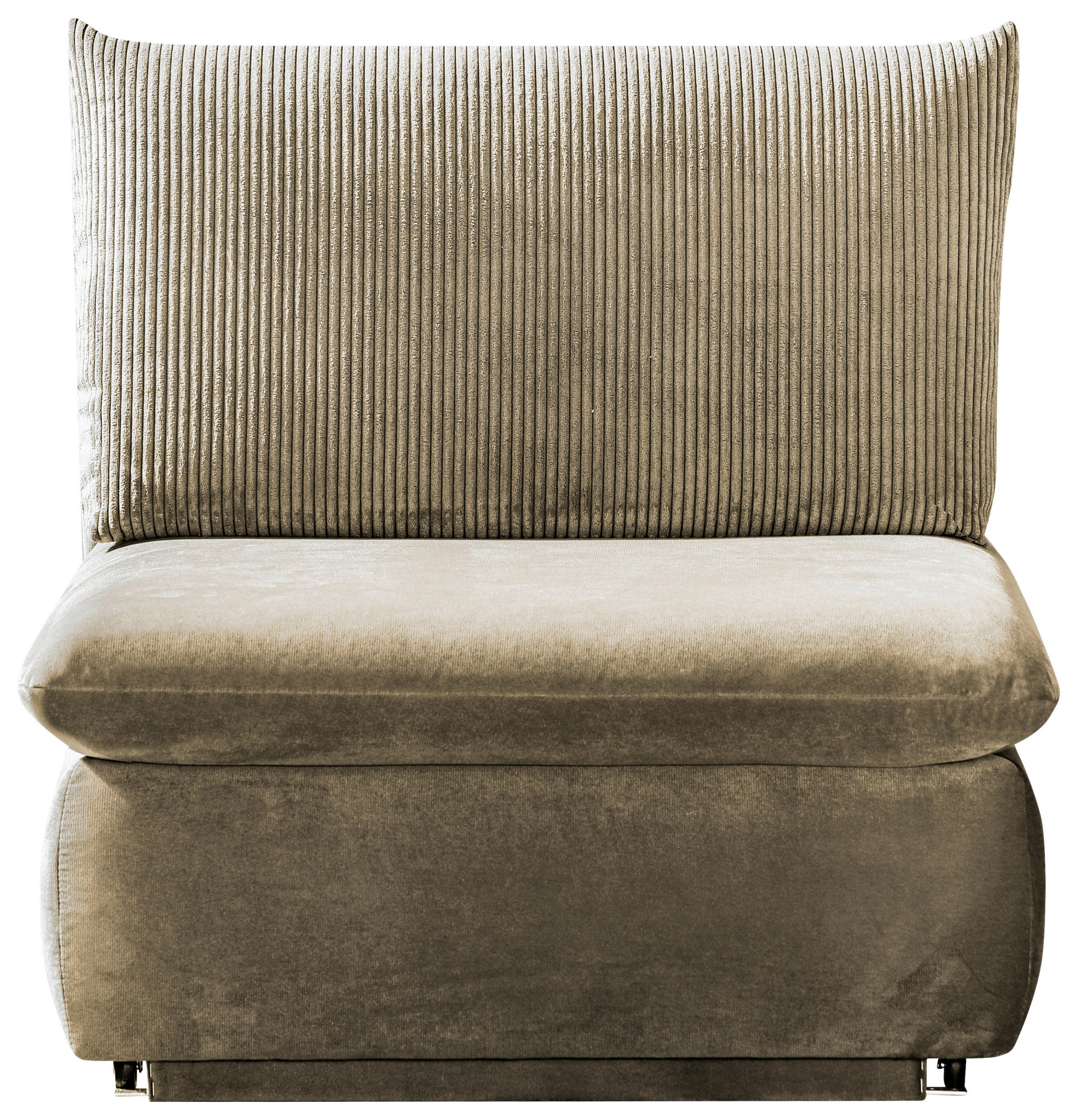 SCHLAFSESSEL Mikrofaser Cappuccino  - Cappuccino, MODERN, Kunststoff/Textil (90/89/83cm) - Novel