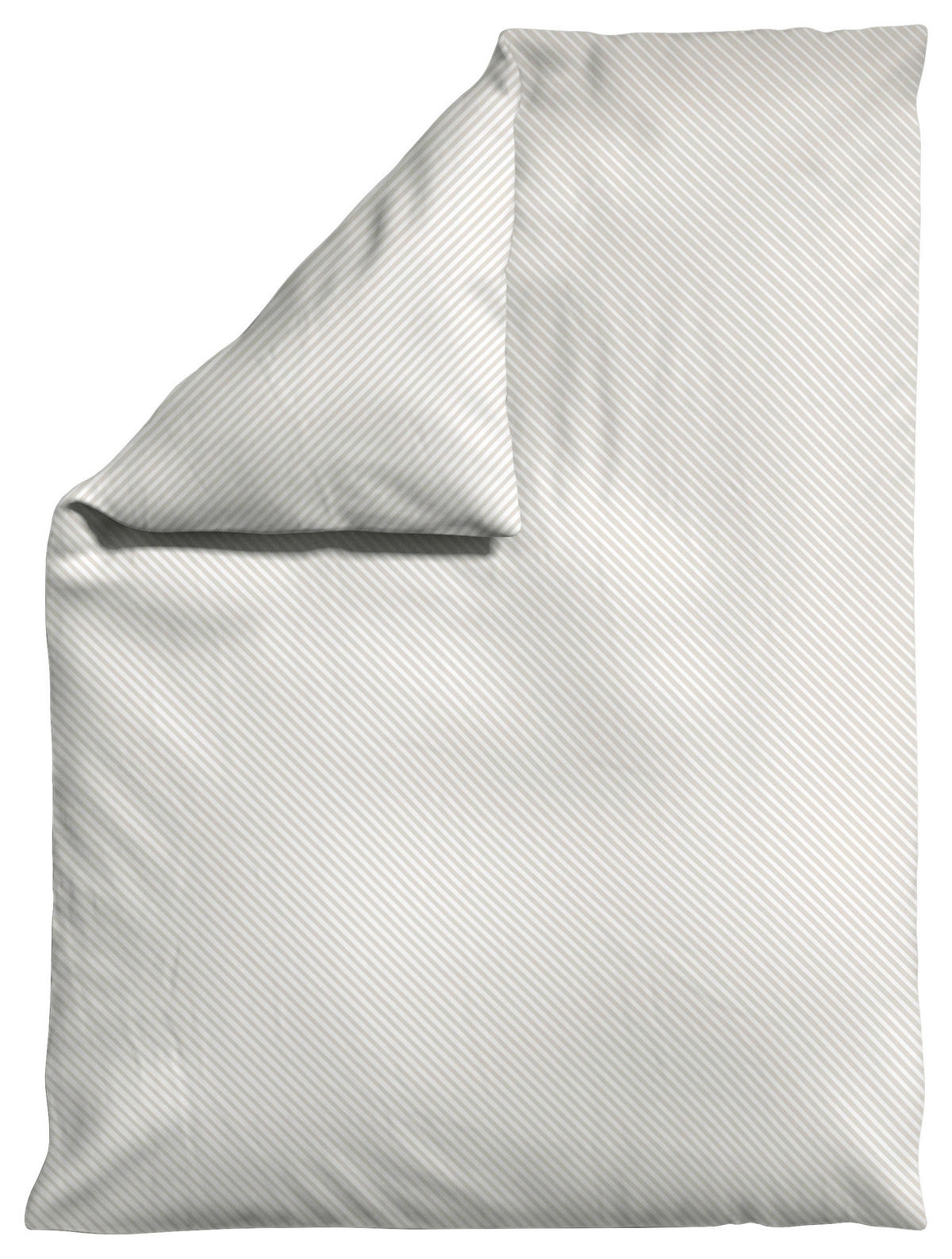BETTDECKENBEZUG Woven Satin Fade Makosatin 135-140/200 cm  - Taupe/Weiß, Basics, Textil (135-140/200cm) - Schlafgut