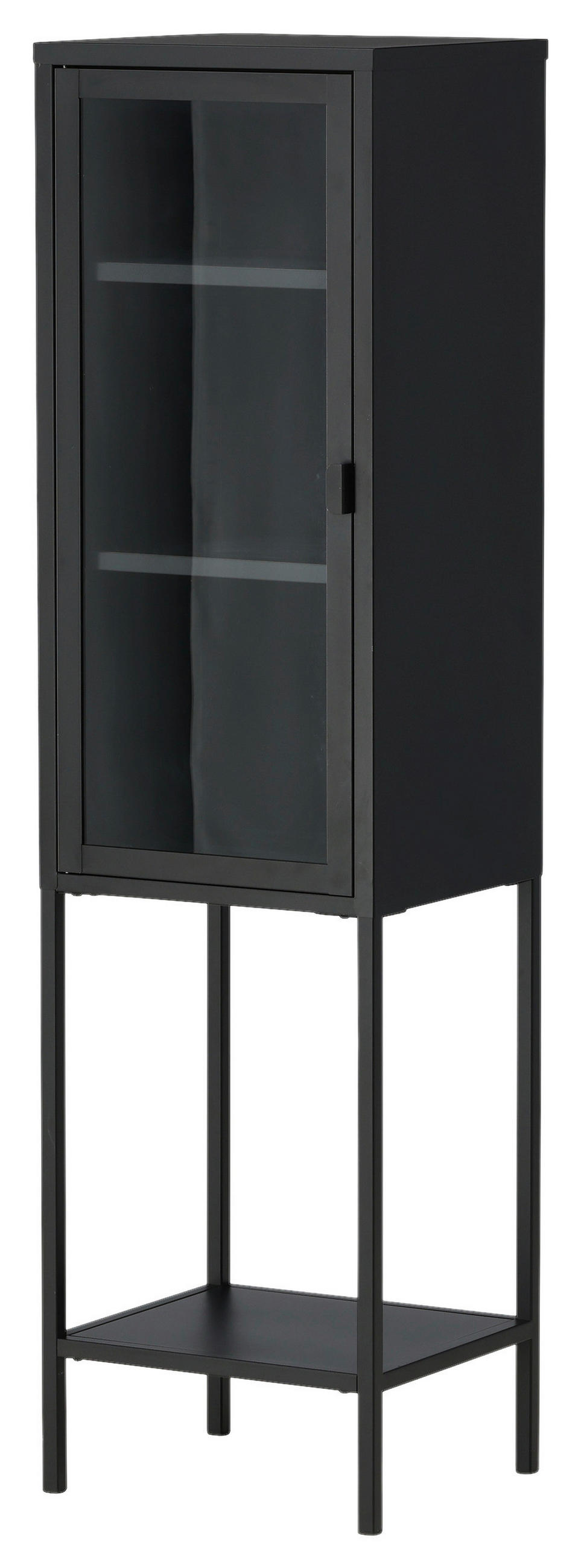 VITRINE in Schwarz  - Schwarz, Design, Metall (40.5/150/35cm) - Livetastic