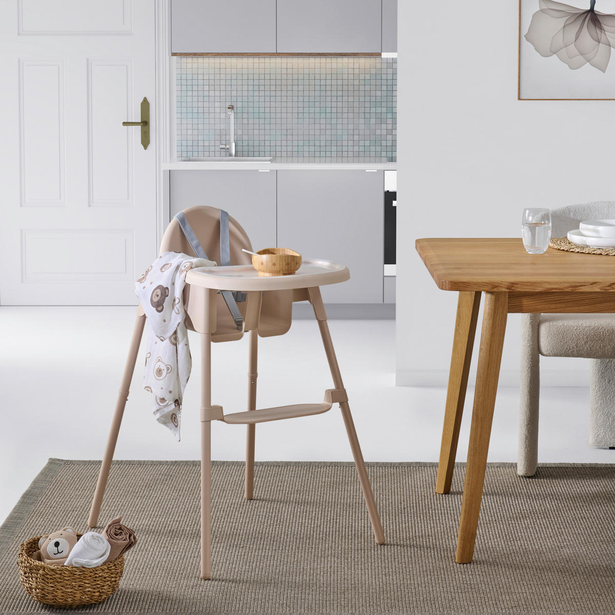HOCHSTUHL  - Beige, Basics, Kunststoff/Metall (63/91/58cm) - My Baby Lou