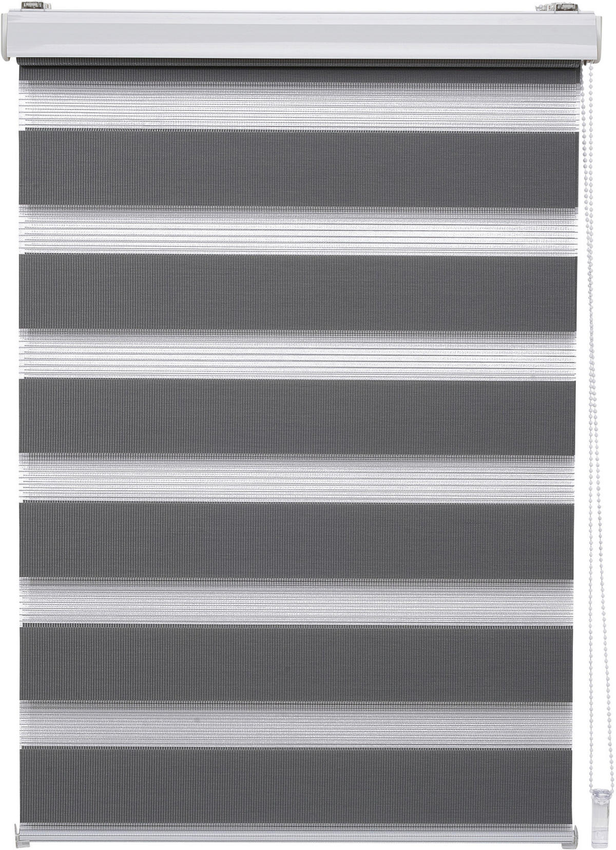DOPPELROLLO  halbtransparent     - Grau, Basics, Textil (60/150/6cm) - Homeware