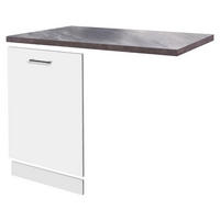 GESCHIRRSPÜLERFRONT 110/85/60 cm  in Weiß, Graubraun  - Graubraun/Weiß, KONVENTIONELL, Holzwerkstoff (110/85/60cm) - FlexWell