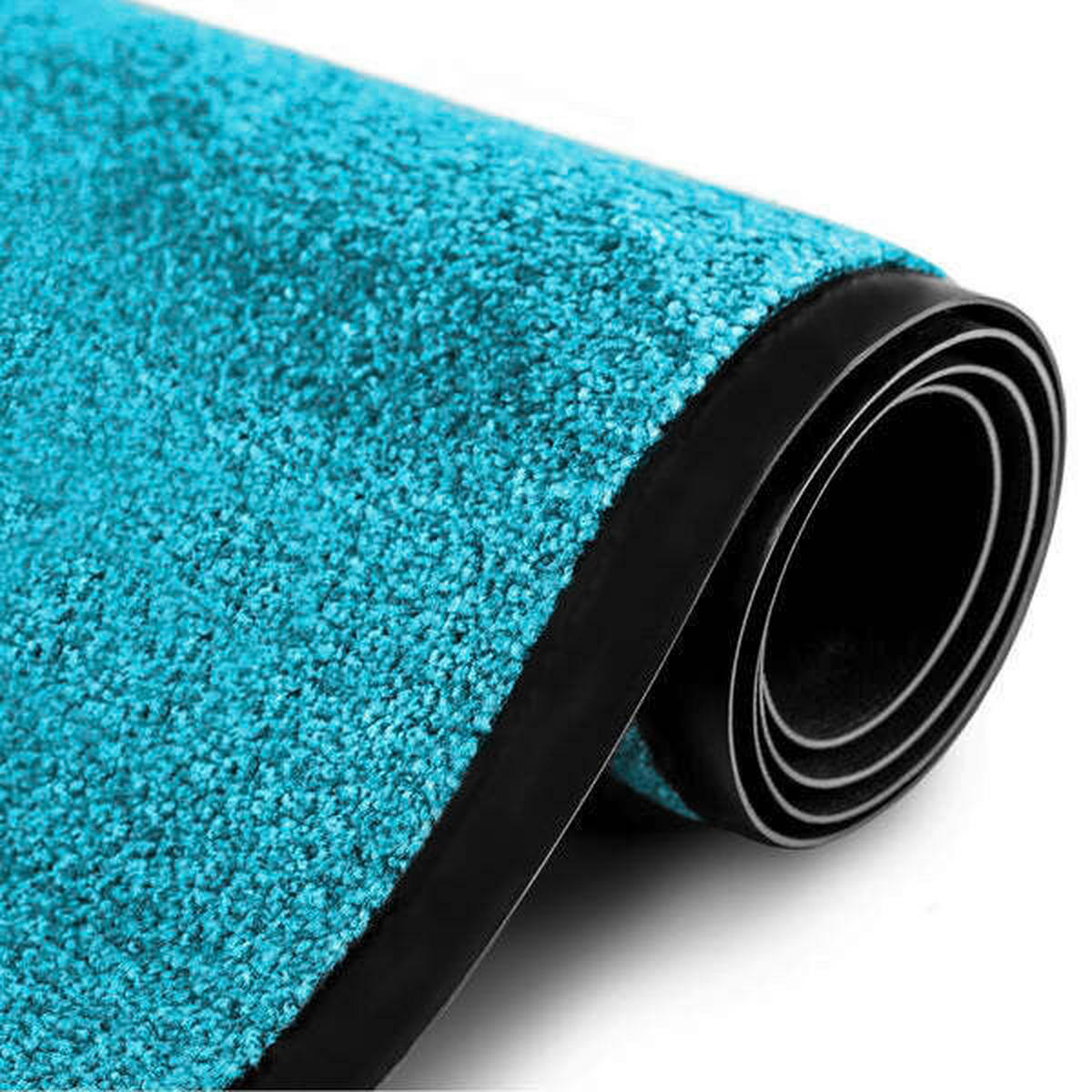 SCHMUTZFANGMATTE 135/200 cm Rhine Türkis  - Türkis, KONVENTIONELL, Kunststoff/Textil (135/200cm)