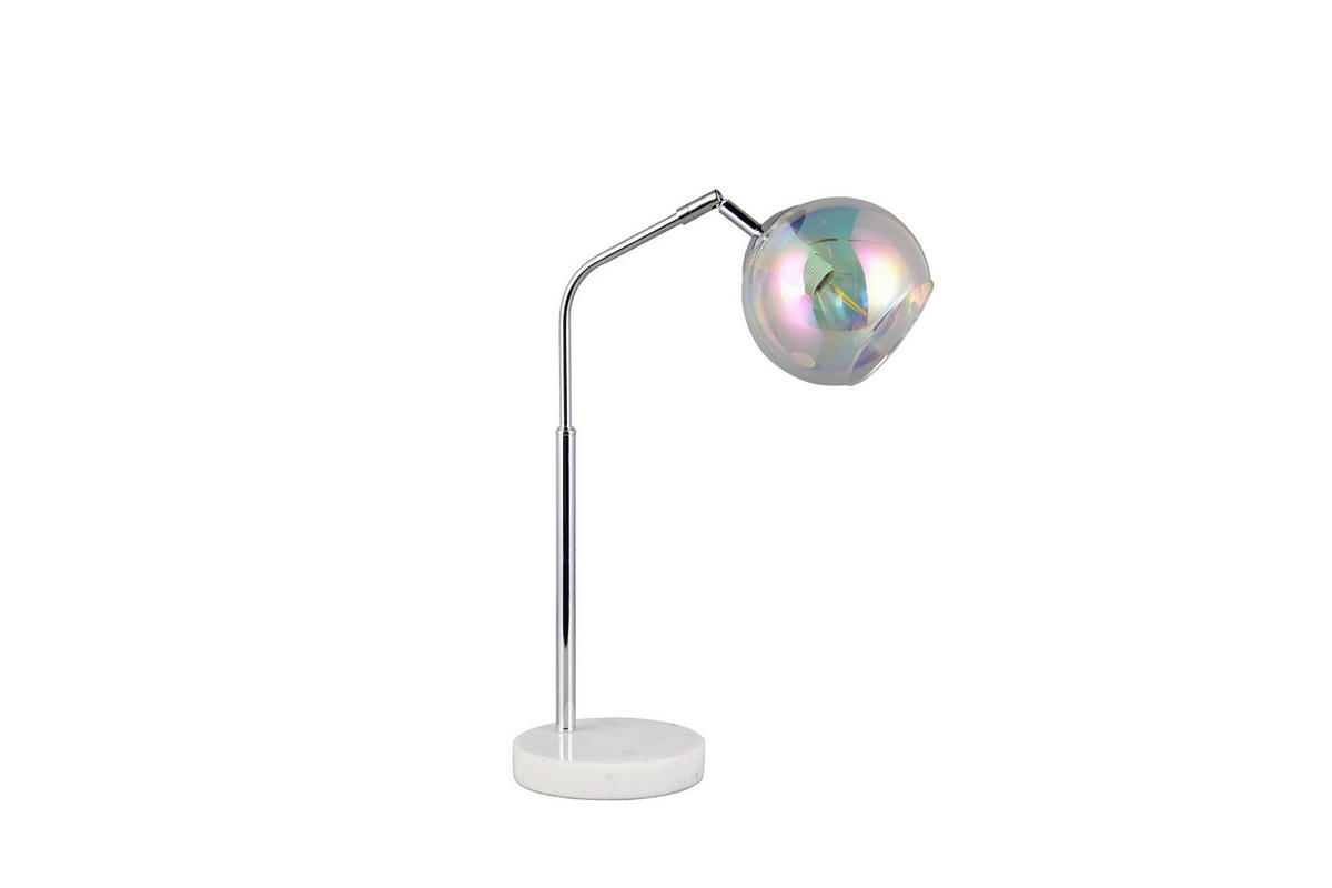 TISCHLEUCHTE - Chromfarben, Design, Glas/Metall (28/15/45cm) - Trio Leuchten