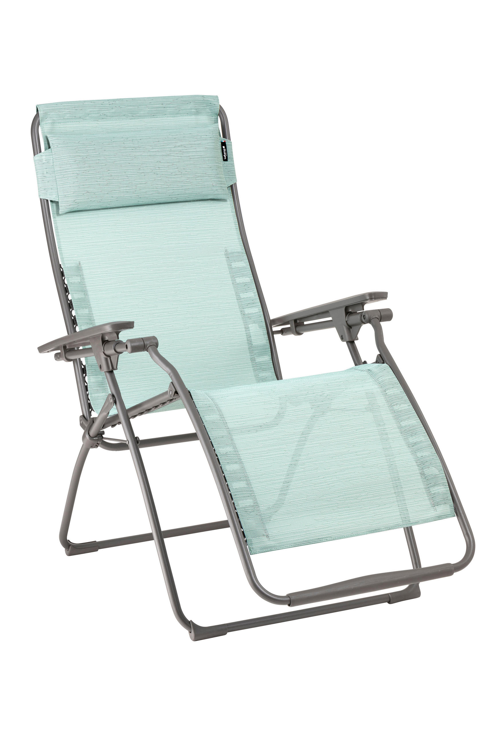 GARTEN-RELAXSESSEL Stahl  - Türkis/Titanfarben, Basics, Kunststoff/Textil (71/115/88cm) - Lafuma Mobilier