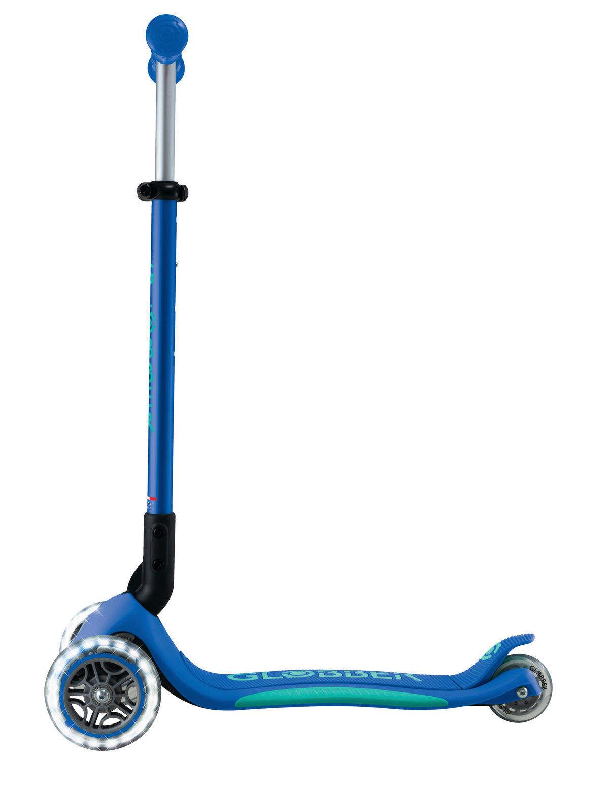 KINDERSCOOTER ELITE LIGHTS  - Dunkelblau, Basics, Kunststoff (57.5/28/82.5cm) - GLOBBER