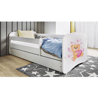 KINDER-/JUNIORBETT - Birkefarben/Weiß, MODERN, Holz/Holzwerkstoff (80/160cm) - MID.YOU