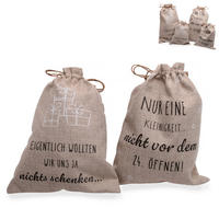 GESCHENKTASCHE  - Schwarz/Naturfarben, Basics, Textil (230/230/290cm)
