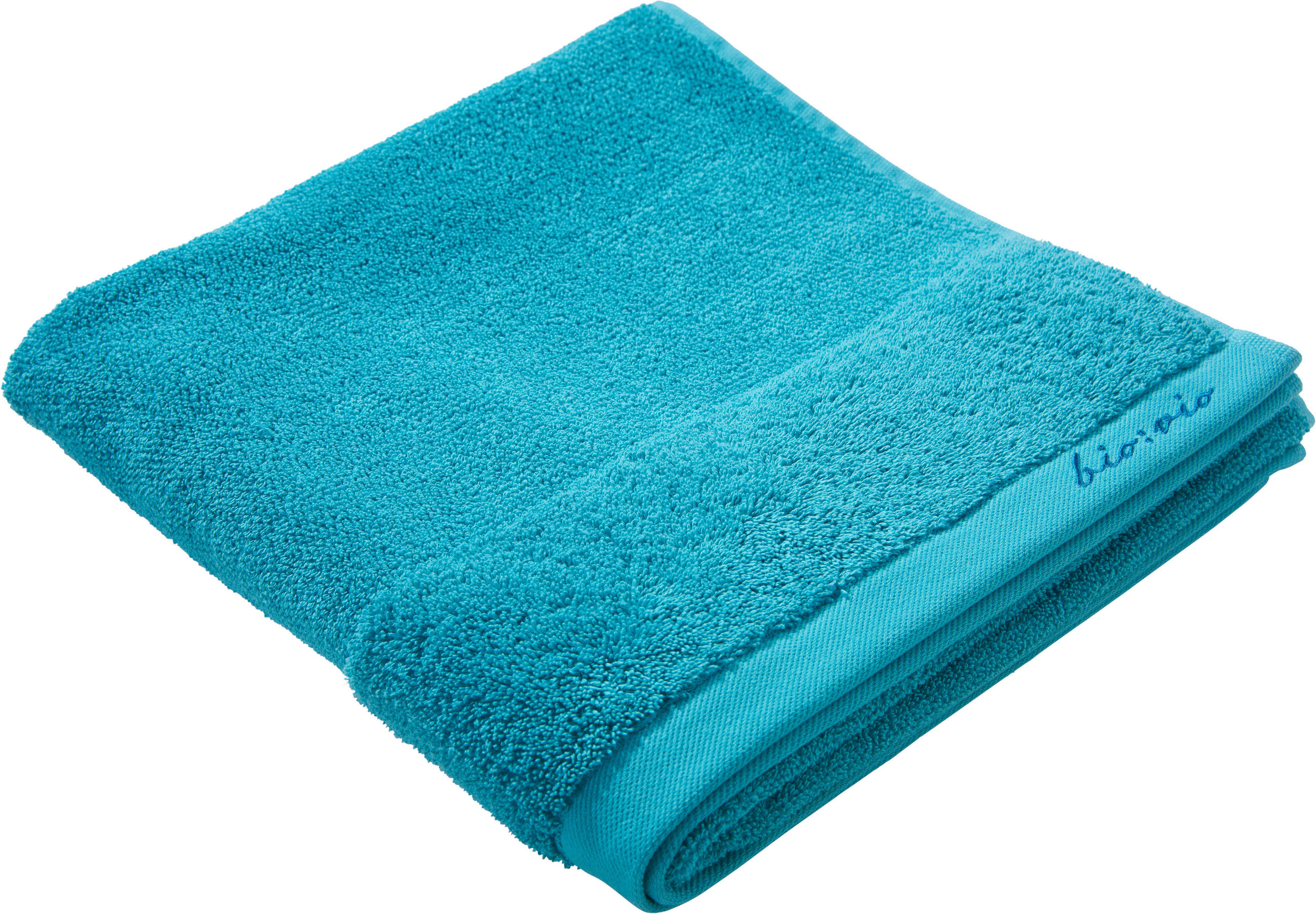 DUSCHTUCH BONITA 70/140 cm  - Türkis, Natur, Textil (70/140cm) - Bio:Vio