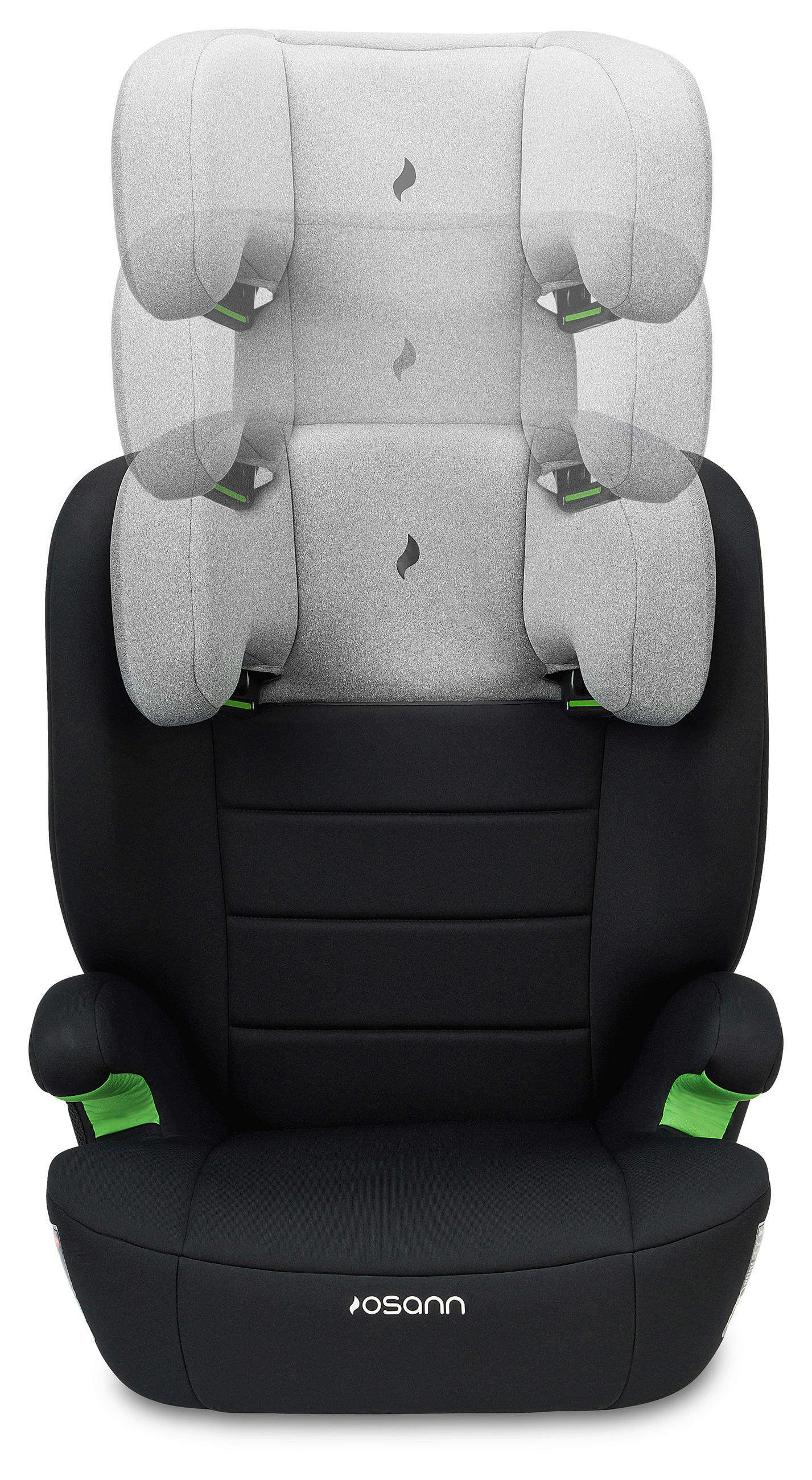 KINDERAUTOSITZ MUSCA ECE R 129 i-SIZE - Hellgrau/Schwarz, Basics, Kunststoff/Textil (44/55/43cm) - Osann