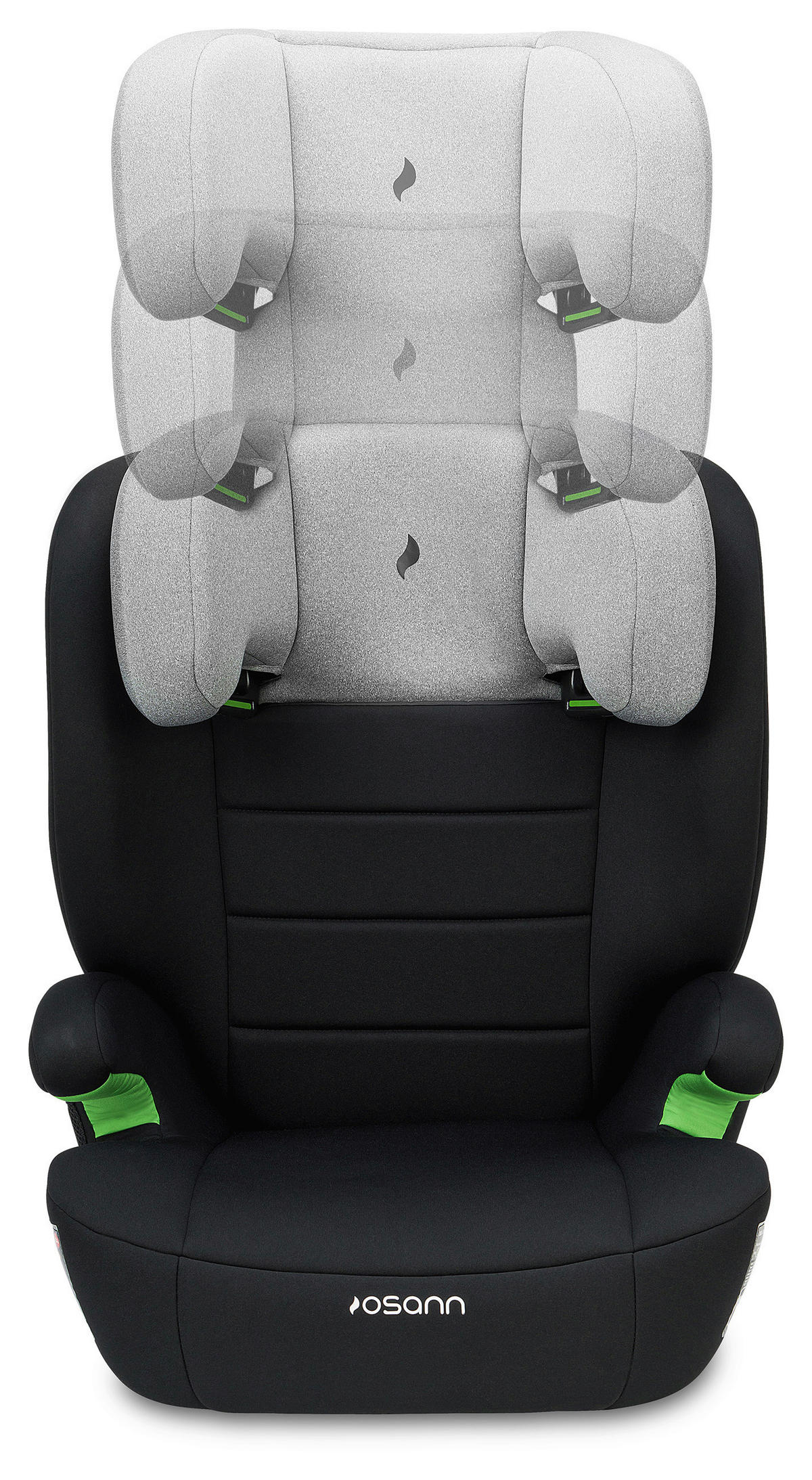 KINDERAUTOSITZ MUSCA ECE R 129 i-SIZE  - Hellgrau/Schwarz, Basics, Kunststoff/Textil (44/55/43cm) - Osann