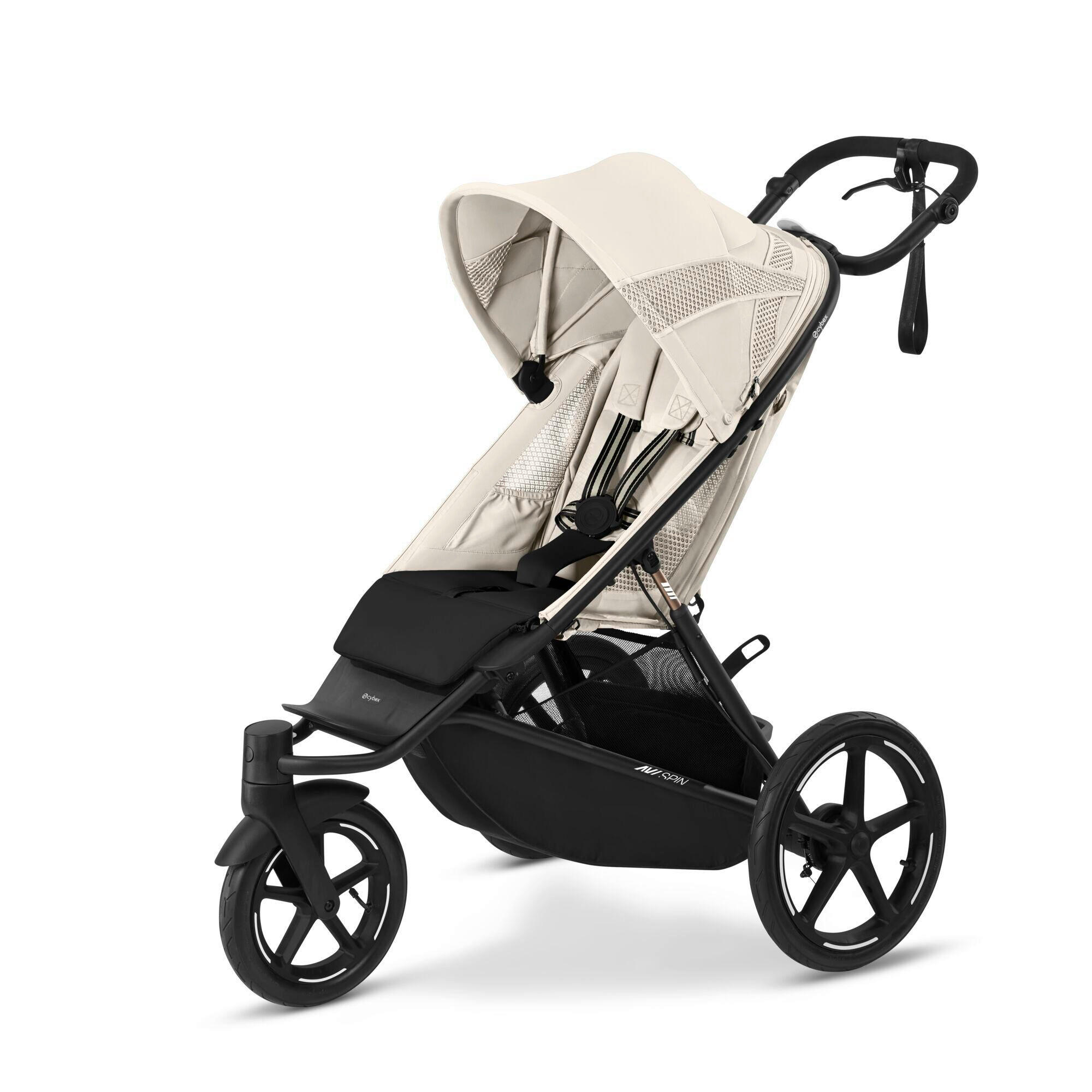 JOGGER Avi Spin  - Creme/Schwarz, LIFESTYLE, Textil (118,5/68,5/113cm) - cybex GOLD