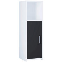 MIDISCHRANK 30/95,3/30 cm  - Weiss/Schwarz, Modern, Holzwerkstoff (30/95,3/30cm) - MID.YOU