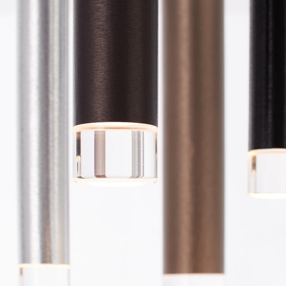 LED-DECKENLEUCHTE 30/21,5 cm   - Schwarz/Alufarben, Trend, Kunststoff/Metall (30/21,5cm) - Brilliant
