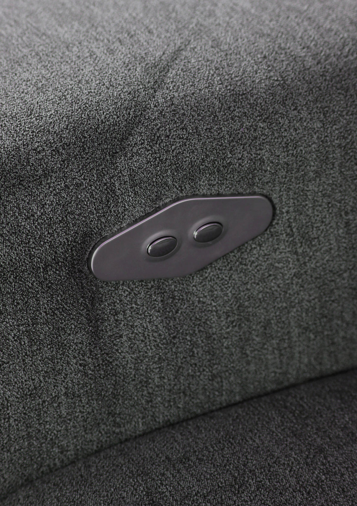 ECKSOFA in Flachgewebe Dunkelgrau  - Dunkelgrau/Schwarz, Konventionell, Textil/Metall (205/300cm) - MID.YOU