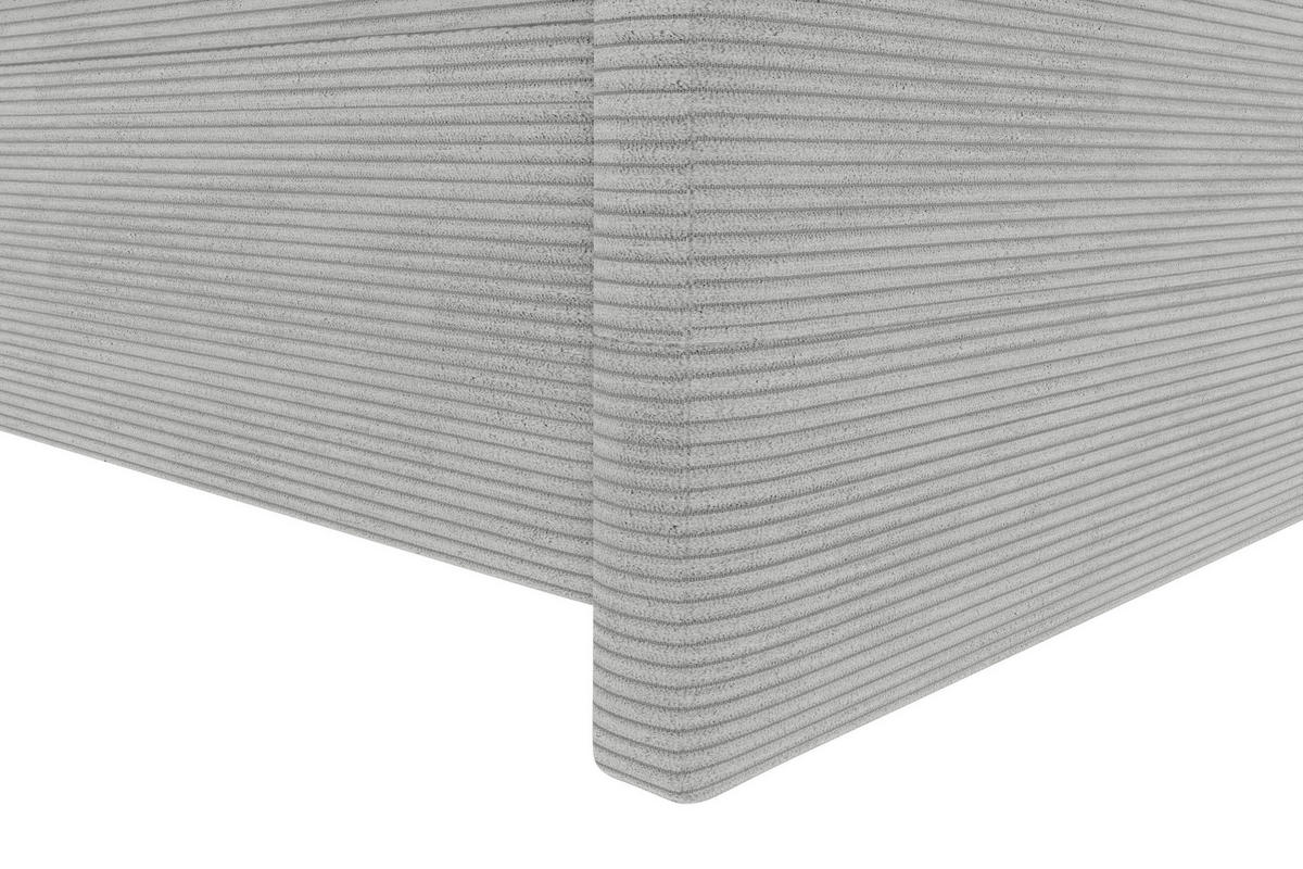 BOXSPRINGBETT 180/200 cm  in Hellgrau  - Hellgrau/Schwarz, Konventionell, Textil/Metall (180/200cm) - Carryhome