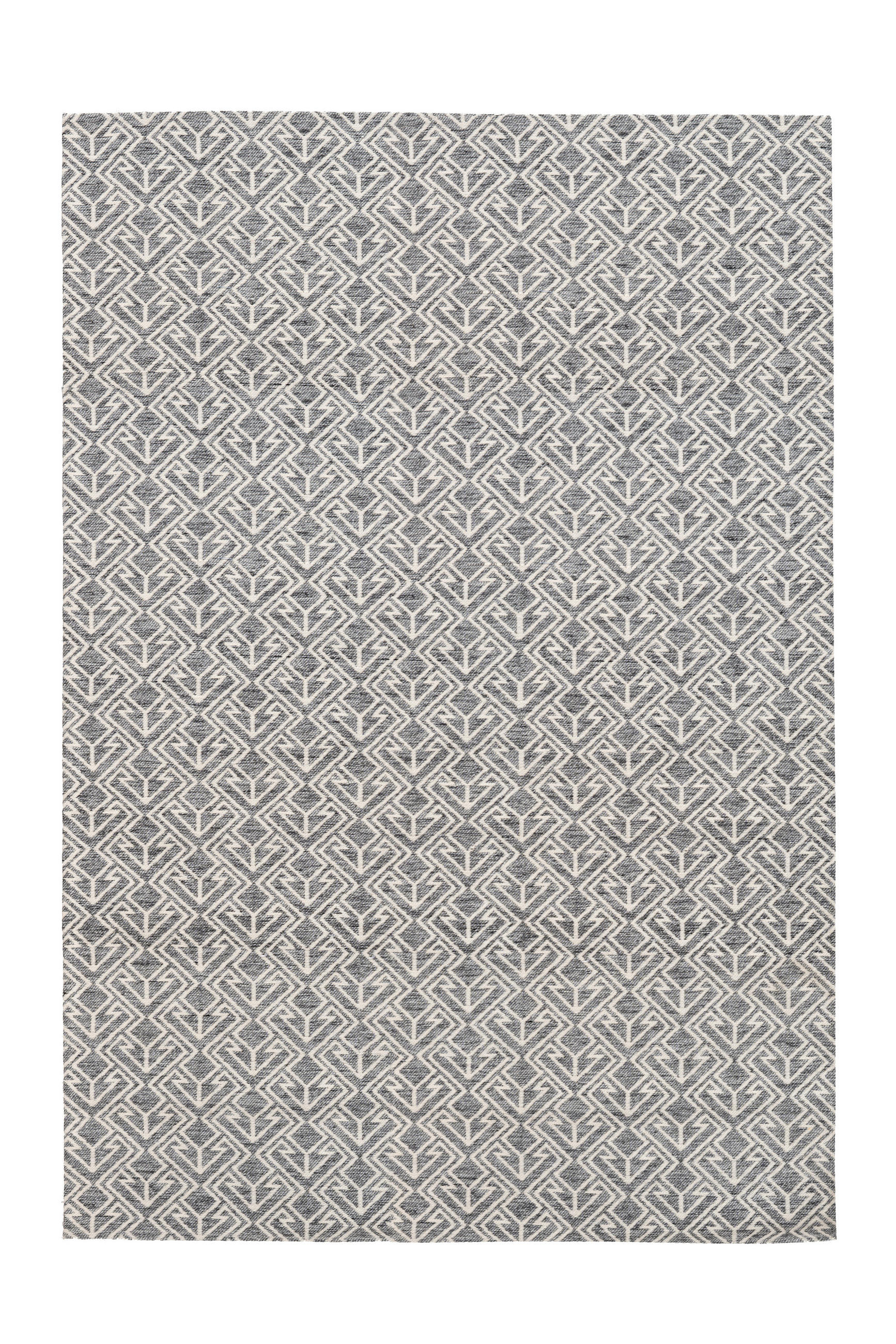 VENKOVNÍ KOBEREC, 120/170 cm, krémová, šedá - šedá/krémová, Trend, textil/plast (120/170cm)