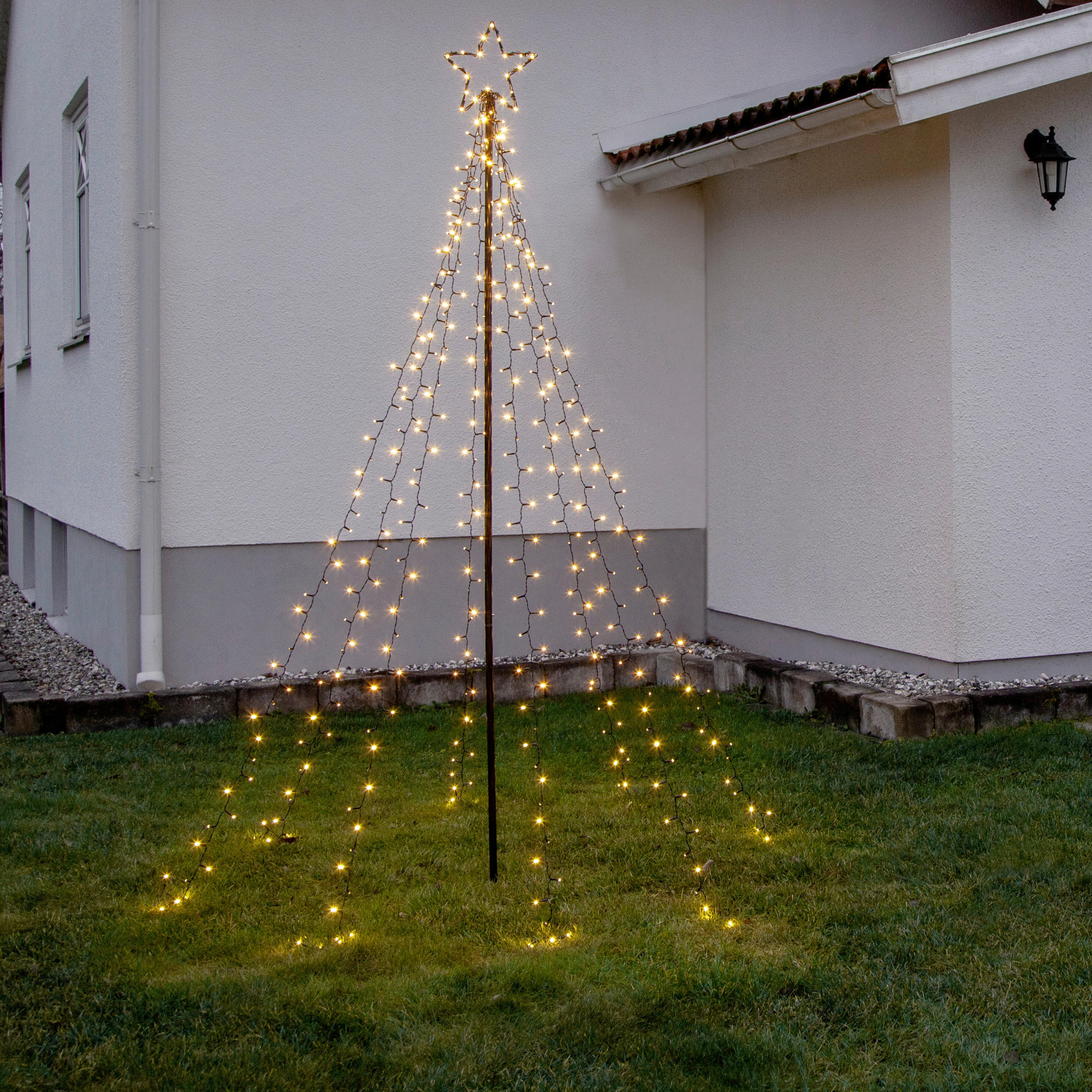 LICHTERKETTE  - Schwarz, Basics, Metall (100/210cm) - Eglo