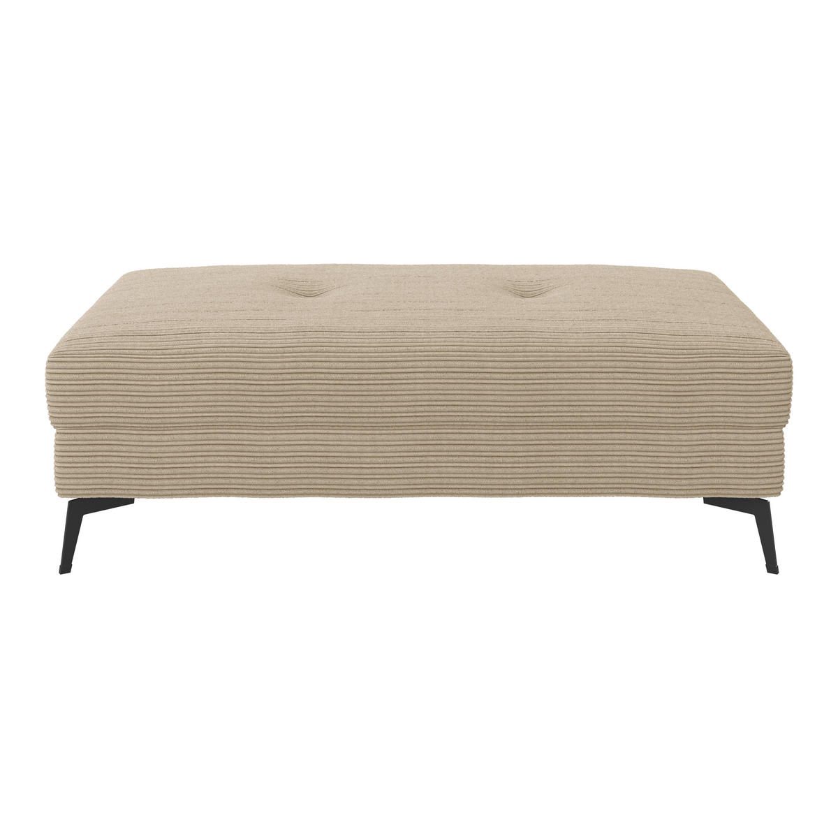 HOCKER Hellgrau, Beige  - Beige/Hellgrau, Trend, Textil (140/80cm) - P & B