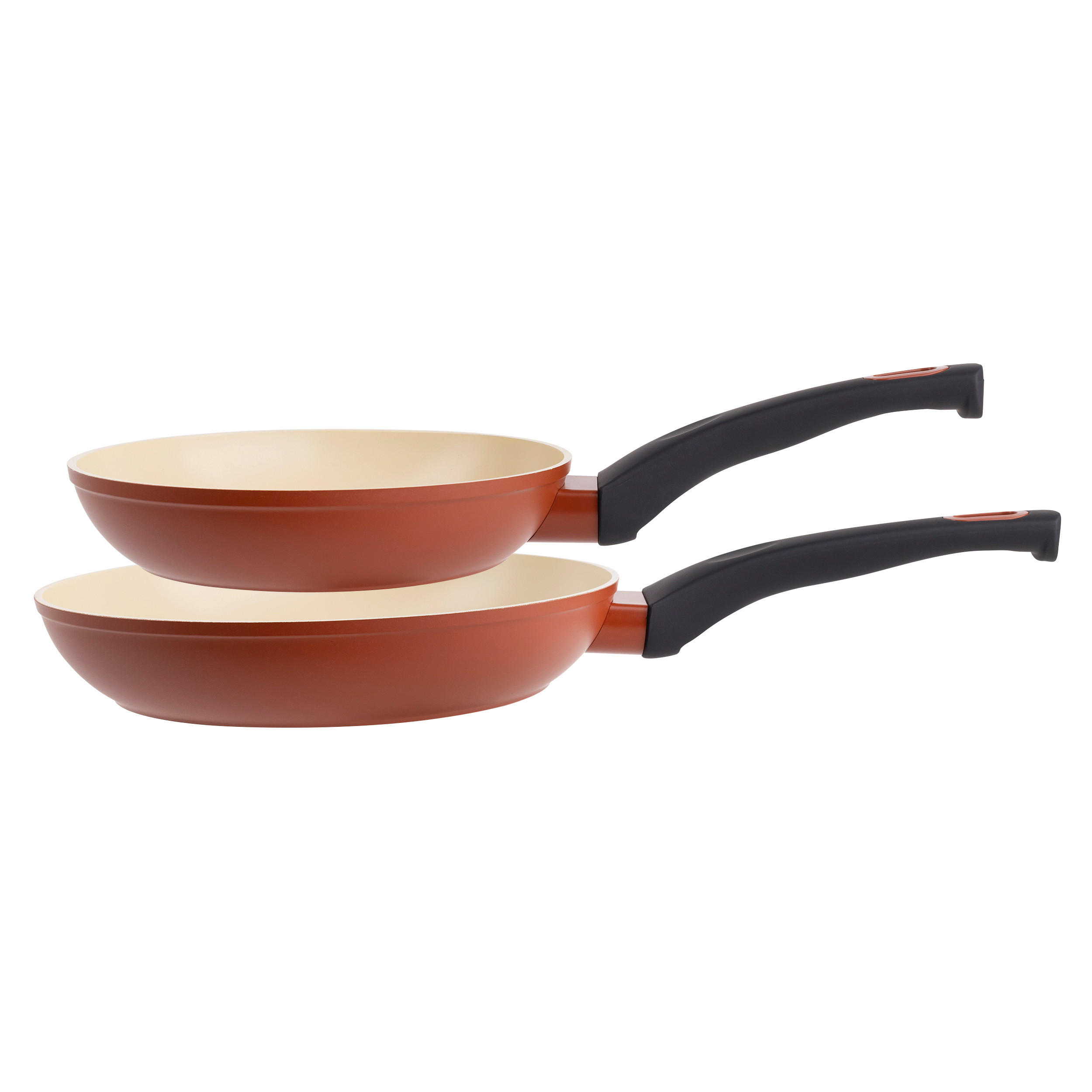 PFANNENSET 2-teilig  - Rot, Basics, Metall