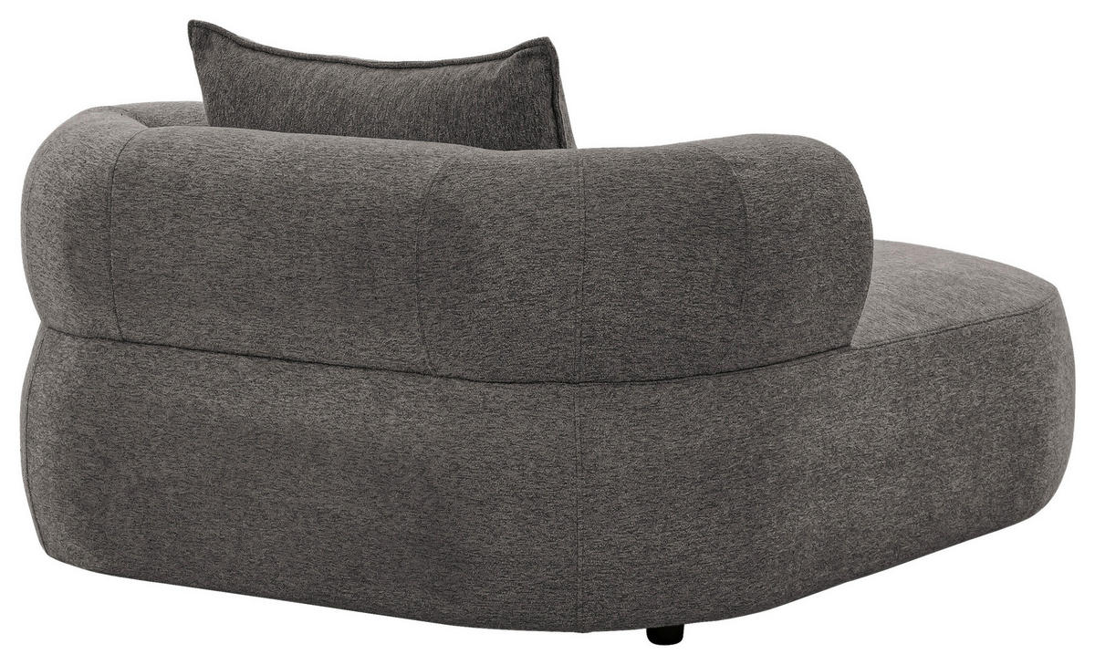 XXL-SESSEL Chenille Anthrazit    - Anthrazit/Schwarz, Design, Kunststoff/Textil (122/76/156cm) - Livetastic