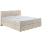 BOXSPRINGBETT 160/200 cm  in Taupe  - Taupe/Schwarz, KONVENTIONELL, Kunststoff/Textil (160/200cm) - Hom`in