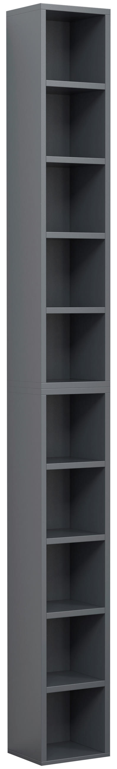 CD-REGAL Anthrazit  - Anthrazit, Design, Holzwerkstoff (40/94/17cm) - MID.YOU