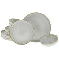 TAFELSERVICE Uno Vintage offwhite 12-teilig  - Grauweiß, Basics, Keramik - Creatable