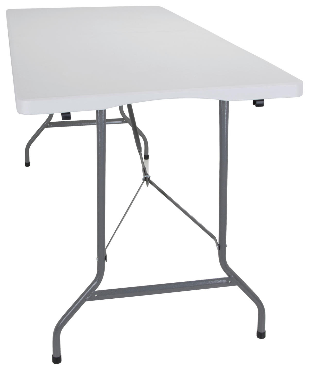 SCHREIBTISCH 70/152/74 cm  in Weiß  - Silberfarben/Weiß, MODERN, Kunststoff/Metall (70/152/74cm) - MID.YOU