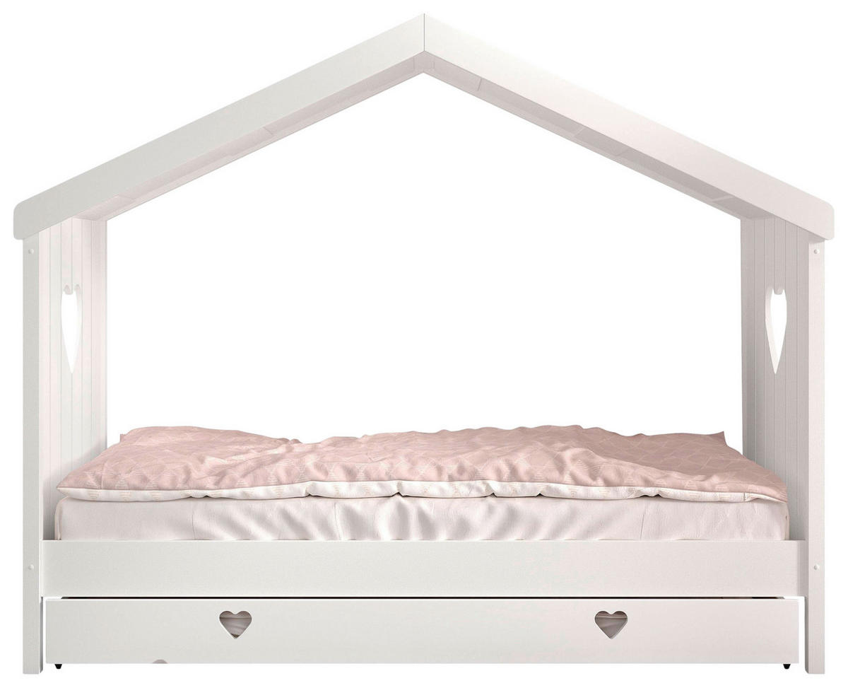 HAUSBETT Rollrost, Bettschublade 90/200 cm  in Weiß  - Weiß, Natur, Holz/Holzwerkstoff (90/200cm) - MID.YOU