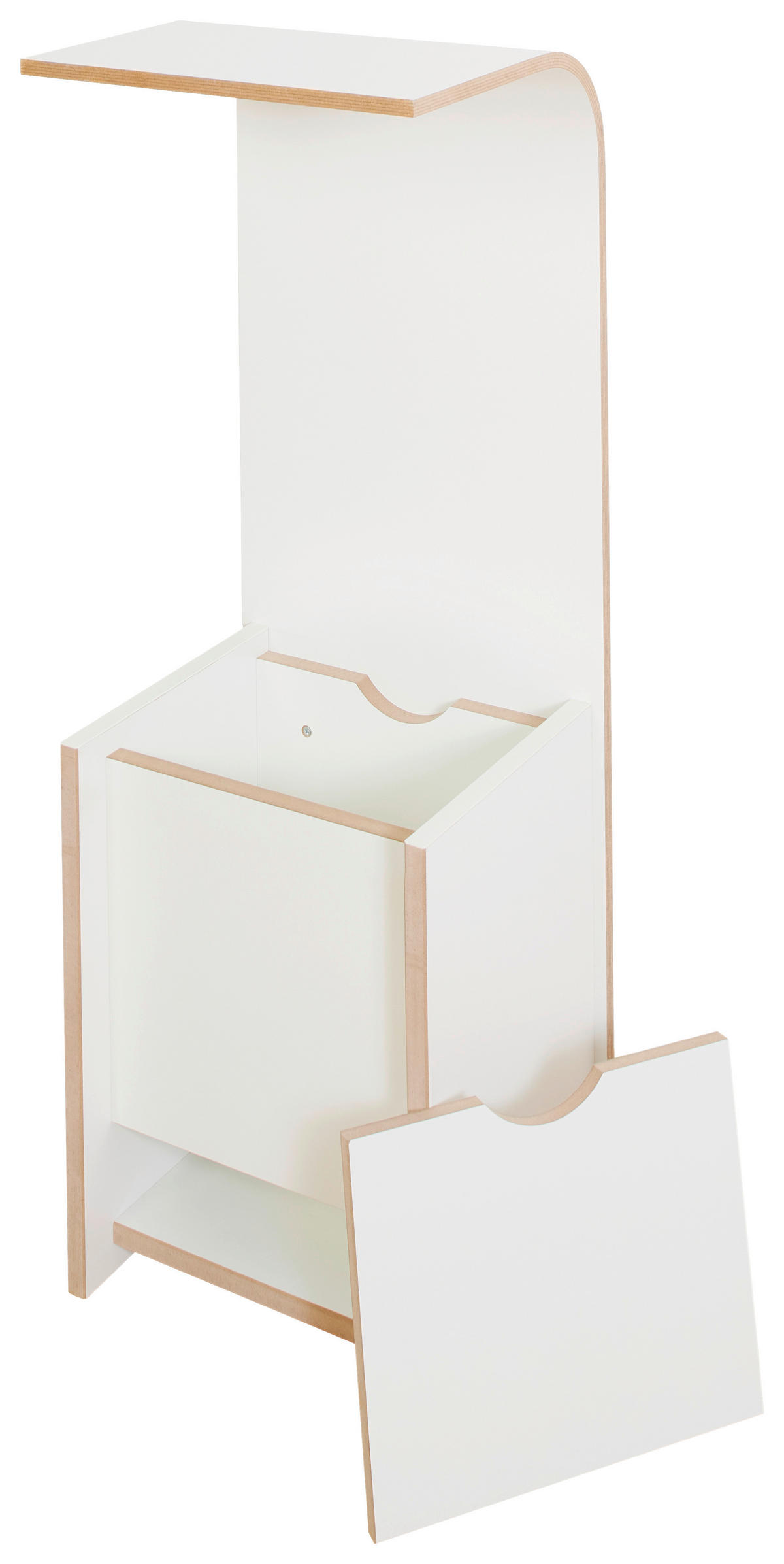 WANDREGAL Weiß, Buchefarben  - Buchefarben/Weiß, MODERN, Holzwerkstoff (31/85/25cm) - Tojo