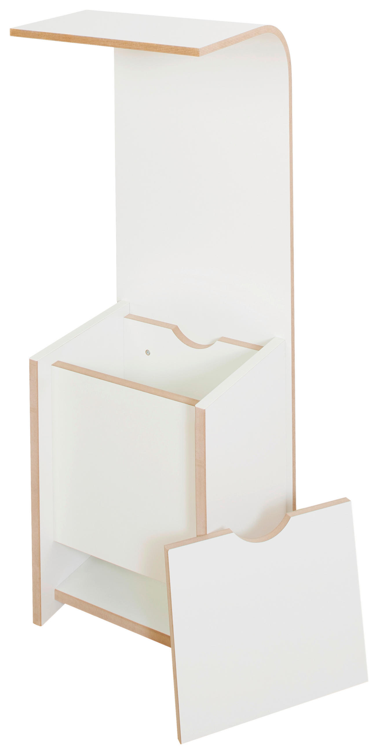 Tojo Wandregal Weiß, Buche 31x85x25 cm