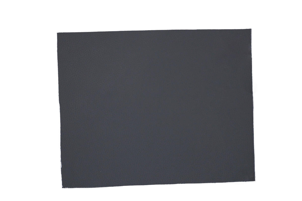 ARMLEHNSTUHL  in Eisen Echtleder pigmentiert  - Dunkelgrau/Schwarz, Design, Leder/Metall (62/92/66cm) - Dieter Knoll