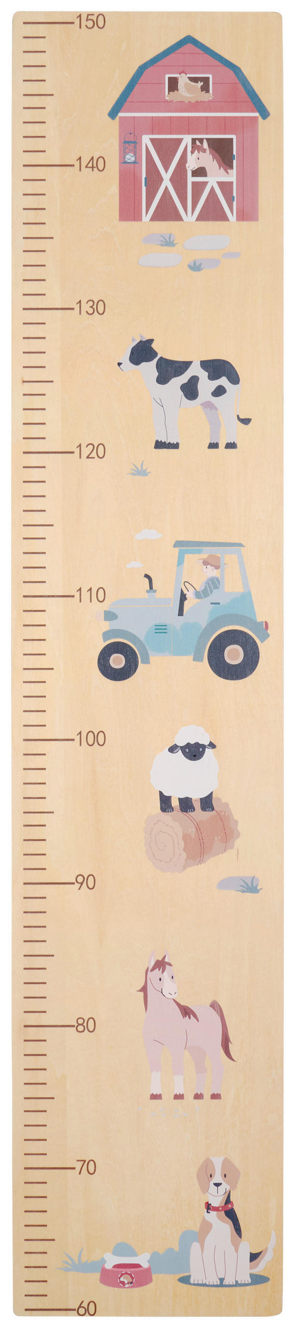 MESSLATTE  - Multicolor, Basics, Holzwerkstoff (19/80/1cm) - My Baby Lou