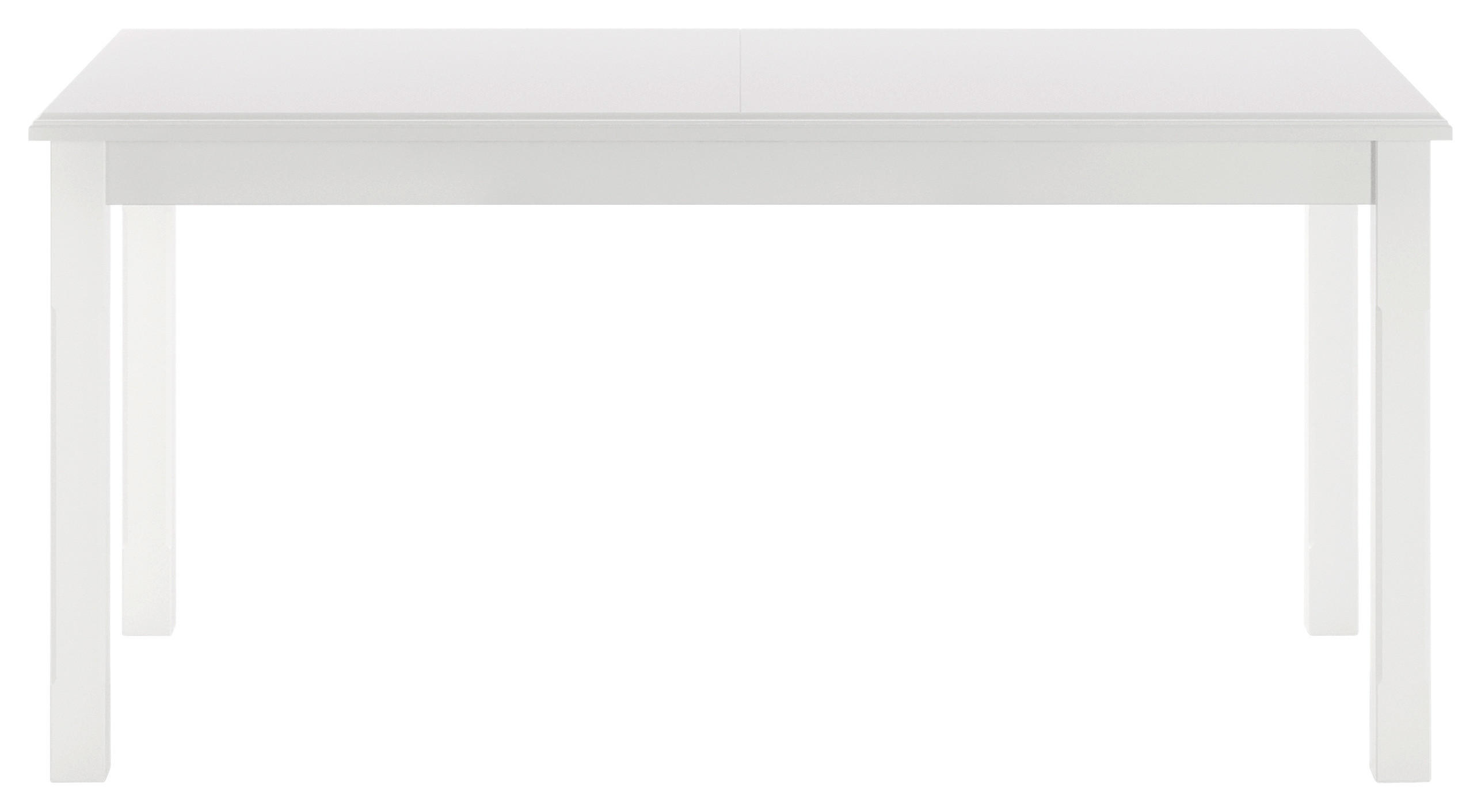 ESSTISCH Weiß rechteckig  ausziehbar  - Weiß, ROMANTIK / LANDHAUS, Holz/Holzwerkstoff (160/90/75cm) - Livetastic