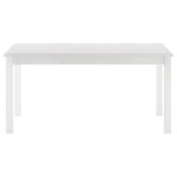 ESSTISCH Weiß rechteckig  ausziehbar  - Weiß, ROMANTIK / LANDHAUS, Holz/Holzwerkstoff (160/90/75cm) - Livetastic