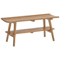 ŠATNÍ LAVICE - barvy dubu, Basics, dřevo (100/45/36cm)