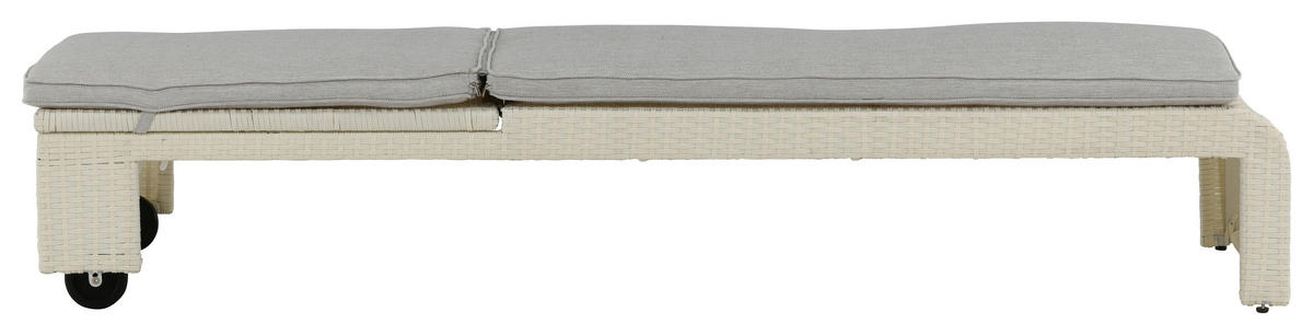 SONNENLIEGE 60/32/196 cm  - Weiß, KONVENTIONELL, Kunststoff (60/32/196cm) - Gardenson
